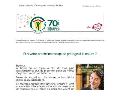 OUI au tourisme durable !