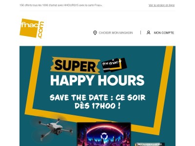 Rendez-vous à 17h pour les Super Happy Hours