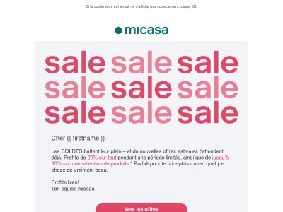 SOLDES d’été: jusqu’à 30% ☀️
