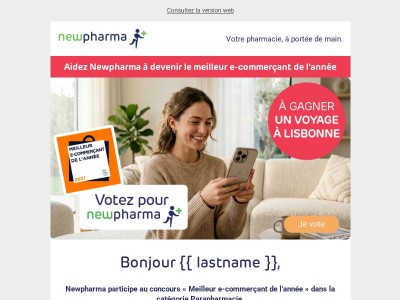 Faites de Newpharma le Meilleur E-Commerçant de l'Année