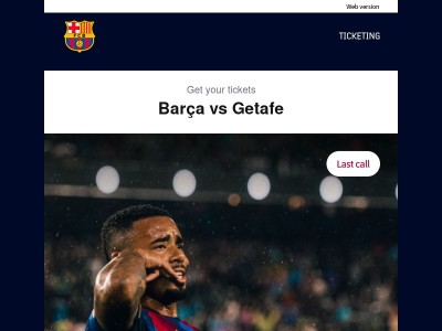 Barça - Getafe: Last tickets!