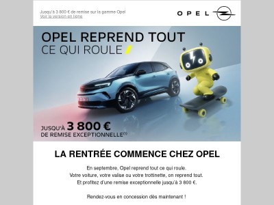 Opel reprend tout ce qui roule