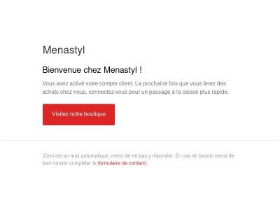 Confirmation du compte client