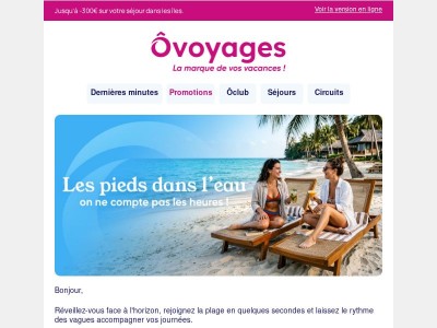 Vos vacances les pieds dans l'eau 🌊