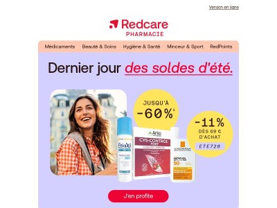 Dernier jour : jusqu'à -60 % + -11 % supplémentaires