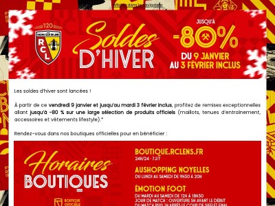 Les soldes d'hiver sont lancées 🔴🟡