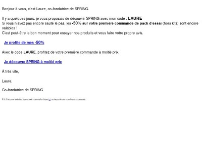 Vos -50% sont toujours là... mais plus pour longtemps