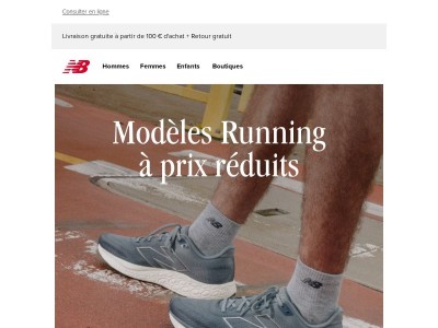 Modèles Running à prix réduits   