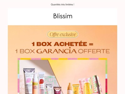 1 box achetée = 1 box Garancia offerte 🪄​ 