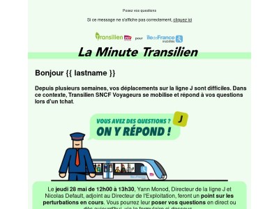 🚆💬 Transilien SNCF Voyageurs à votre écoute