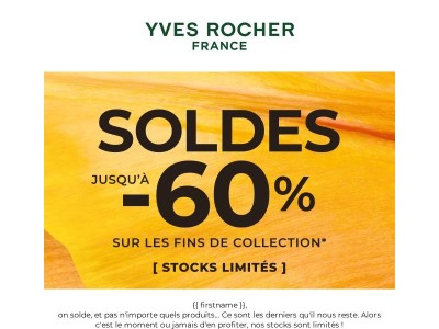 🔥 Soldes : jusqu’à -60%