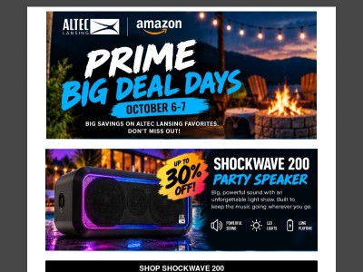 Big Sound. Big Deals. Amazon Prime Big Deal Days Are Here!
