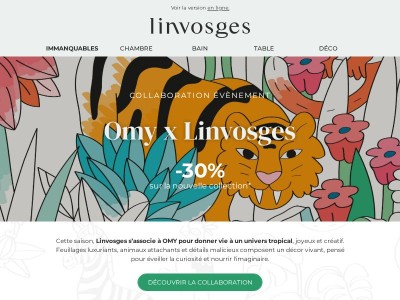OMY x Linvosges : La collaboration tropicale à -30% !