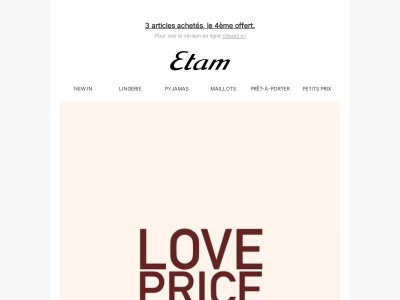 LOVE PRICE | Dernières heures