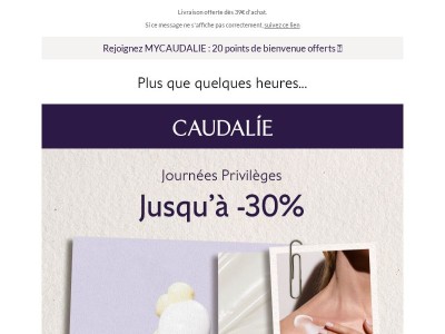 Dernières heures pour profiter des Journées Privilèges