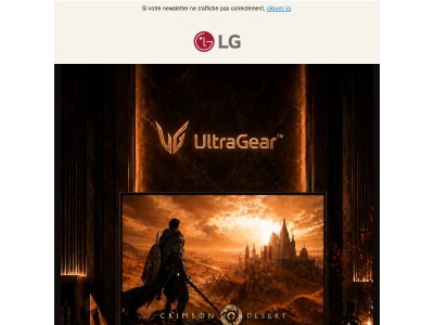 🎮 Recevez Crimson Desert avec votre moniteur LG UltraGear