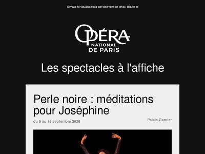 ✨Prochains ballets et opéras à l'affiche