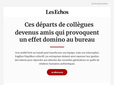 👋💔 Ces départs de collègues devenus amis qui provoquent un effet domino au bureau