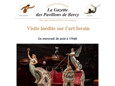 Visite exceptionnelle demain à 17h