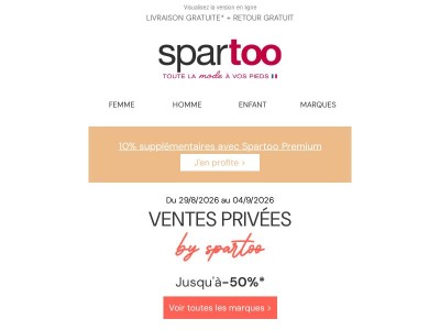 {{ lastname }}, Exprimez votre style ! ✨ Jusqu'à -50 % sur Gola, Casual Attitude, Morgan, Pomax et Betty London en livraison gratuite.