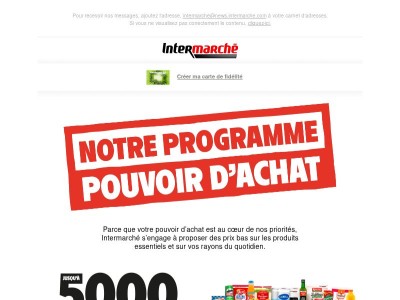 Jusqu'à 5000 prix en baisse sur des produits du quotidien !