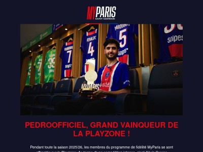 🏆 PedroOfficiel sacré champion MyParis ! Découvrez son expérience VIP