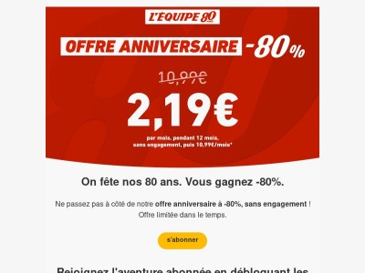 -80% pour nos 80 ans 🎉