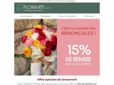 Nos renoncules sont en promo !