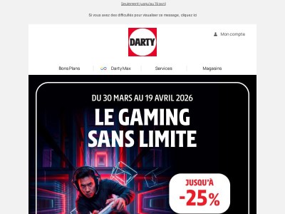 Le meilleur du Gaming à -25%