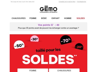 SOLDES jusqu'à -70%, c’est maintenant ! 🚀