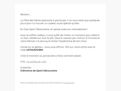 🎁 Derniers jours pour gâter Maman