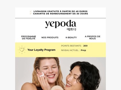 Partagez votre amour pour Yepoda !