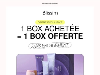 1 box achetée = 1 box OFFERTE 😍