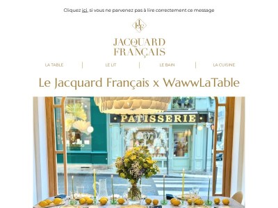 Le Jacquard Français x WawwLaTable : l’art de dresser de belles tables