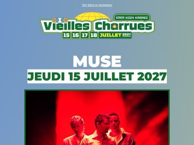 Muse aux Vieilles Charrues !