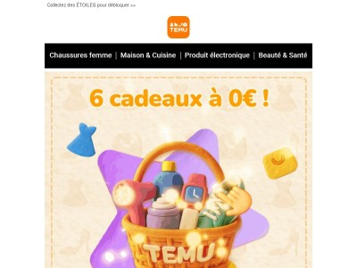 Vous avez 6 CADEAUX non réclamés