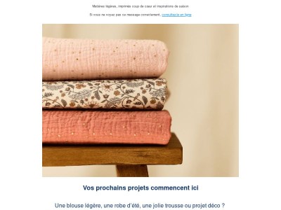 Nouveautés tissus