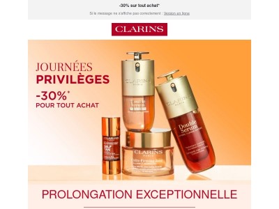 🎁 Bonne nouvelle, nos Journées Privilèges sont prolongées !