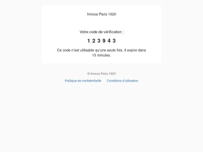 Votre code est : 123943