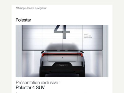 Rappel | Découvrez la Polestar 4 SUV en avant-première dans nos Spaces