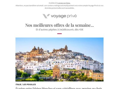 🍝 Les Pouilles dès 43€, Grand Prix de Madrid, Cap-Vert, Açores...