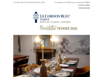 Nouveautés Ateliers Hôtel de La Marine février 2026