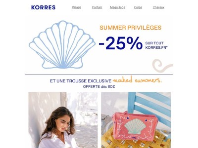 Votre trousse Naked Summers dès 60€