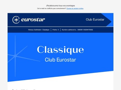 Votre statut Classique a été renouvelé