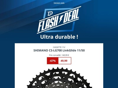 Flash : cassette Shimano 11V à -67% ⚡