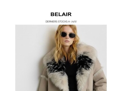 Ne manquez pas les -70%! Fin des stocks!