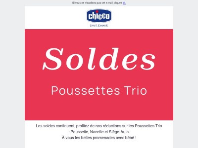 Soldes sur les Poussettes Trio 💥