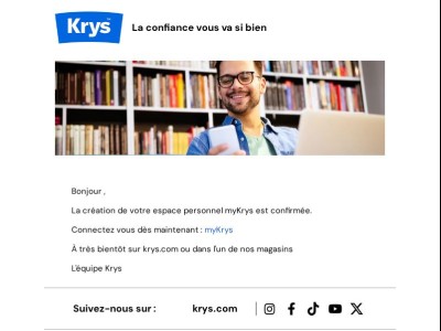 Validation de votre compte utilisateur