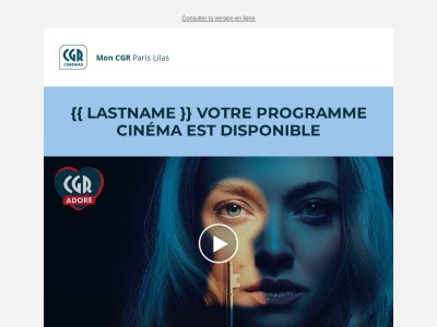 Découvrez la programmation de votre cinéma