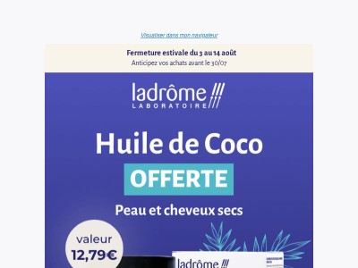 Cadeau : une huile offerte 🎁